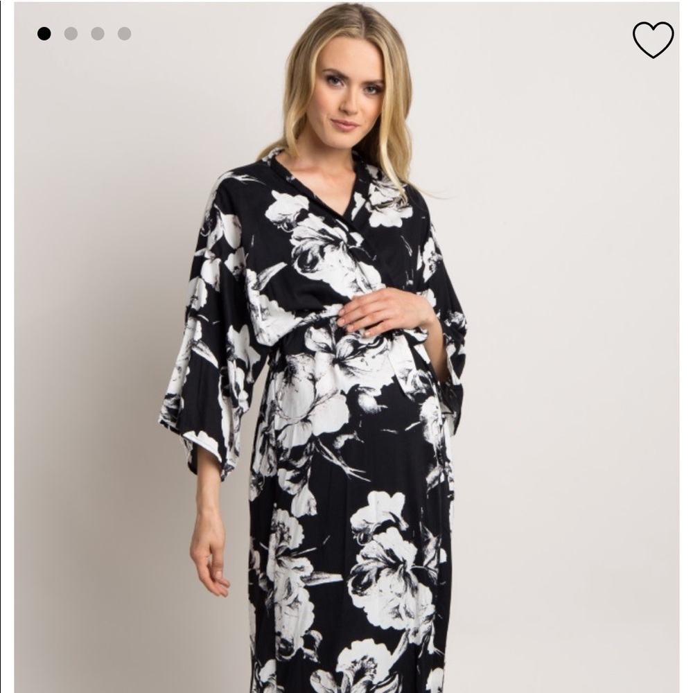 Pink Blush Maternity Robe - Picture 2 of 2